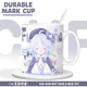 Funing Cat Funinga 2D Becher Funinga Charakter Fan Tasse 2d High-Precision Ceramic Tasse Trinkwasser [Weiß]-MY1391 Exquisit Becher [Becher + Löffel + Untersetzer + Tasse