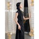 SANDAI 2025 Herbst Neuem modifiziertem Cheongsam -Rock gestickt