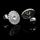 Nosskiss Transparent Crystal Cufflink Diamond Craft Light Luxury Men's Shirt Chandle Bouton Gift Gift Downing Gift Gift Tous les étoiles