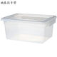 Sanqihu kommerziell große Kapazität Super großer Kühlschrank Frische Aufbewahrungsbox Lebensmittelqualität Transparent rechteckige Kunststofflagerbox mit Deckeletikettbox 9928 Länge 52 Breite 37 Höhe 24 cm 26 Liter in sich geschlossen