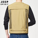 JEEP SPIRIT Jeep Vest Men's Spring and Autumn Outdoor Fishing Multi-Pocket Jacket Sleeveless Vest Top Men's Clothing Khaki 3XL