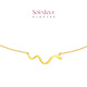 Chow Tai Fook SOINLOVE cute pet zodiac snake spirit snake 18K gold necklace gift 18K gold necklace 40cm
