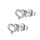RHM platinum dolphin love earrings for women platinum heart-shaped niche high-end earrings birthday and Valentine's Day gift for girlfriend Platinum dolphin love earrings + certificate + gift box