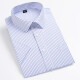 
MONTAGUT High-end No-Iron Summer Thin Stripe Dad Shirt Men's Short Sleeve Business Casual Professional Working Clothes Half-Sleeve Shirt Large 6624 45 Recommended Weight 195-210Jin [Jin equals 0.5 kg]