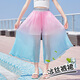 
Yoyo one (Yoyo one) Girls wide-leg pants summer 2025 new children's ice silk skirt pants big children nine-point summer mosquito-proof girls gradient 15275 gradient color 120 120cm