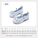 Fuluo Mi Girls Crystal Princess Shoes Spring and Autumn Soft Sole Breathable Dress Shoes Children's Performance Sparkling Shoes Symphony Silver 29