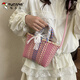 Woodpecker Handmade Braided Bag Women's 2025 New Seaside Holiday Shoulder Bag Tote Bag Beach Vegetable Bag Handbag Green
