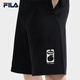 FILA XTIMLAHAN斐乐针织男子五分裤2025夏季短裤宽松运动裤