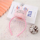 Bo Naling headband ins princess style crown veil birthday hat shiny cute crown hairpin girl veil hair accessories crown veil princess headband pink