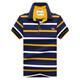 Leyenda Paul Summer Business Business Casual Manga Short Manga Lapel Pure Stripe Camiseta Polo Camiseta suelta Top Sky Blue (2115 Modelos) 4xl Adecuado para 195-210Jin [Jin iguala 0.5 kg]