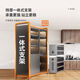 
Yuzhishu Kitchen Layered Storage Shelf Multi-function Floor-standing Cabinet Sliding Door Multi-layer Side Cabinet Household Pot and Bowl Storage Storage Cabinet Sliding Cabinet Door 5-layer Gray 12044丨Extra thick and bold push-pull saving floor height adjustable