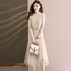 TJQ ​​Luxury High-End Brand Dress para mujeres 2025 Autumn New Slim y de moda reductora de la edad Camel M [recomendado 90-105Jin [Jin iguala 0.5 kg]]]