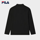 FILA official men's knitted long-sleeved POLO shirt 2025 autumn fashion casual basic top