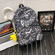 Frauen-Rucksack neuer Mode-College-Stil Junior High School-Schüler Grundschüler wasserdichte Kleidung-resistenten Reise-Rucksack schwarz (kein Anhänger) TJ929