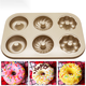
Golden Feather Shell Donut Shaping Mold Butter Rice Cake Mold with Hollow Baking Pan Planting Flower Shape with Cat Claws 3291-0016 Madeline Shell