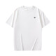 Pang Donglai dl kurzärmeliges T-Shirt für Männer 2025 Neuer Sommer Pure Cotton Trendy Herren losen oberen halben Ärmeln mit weißem Baumwoll-Kurzärärmelen-1365 s [vorgeschlagen 90-115jin [Jin gleich 0,5 kg]]