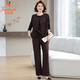 
Golden Fox Mom Dignified and Atmospheric Set Autumn Vest Jacket 2025 New Middle-aged and Elderly Women's Spring and Autumn Top Khaki 753 XL Recommended 90-110Jin [Jin equals 0.5 kg]