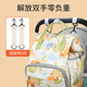 Yi Jian Mommy Bag Mochila de gran capacidad para madres que llevan al bebé para caminar Bolsa multifuncional ligera para madres Bolsa de maternidad El mago de Oz 38x26x16