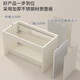 九牧（JOMOO）杉太不锈钢小户型浴室柜组合圆角弧形加深加大洗漱台洗手盆洗脸盆 4837不锈钢吊柜+白上喷抽拉龙头