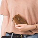 
Fuyan telescopic access control card work card case transparent retro badge work card bus certificate red coffee lanyard model 1048