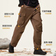 Kamel Shanhai Arbeitshose Herren-Weitbeine Frühlings- und Sommerweichschalenhosen Gerade gepflückt wasserablösend Outdoor Outdoor Casual Paratrooper Hosen