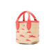 珑骧（longchamp）手提包LONGCHAMPLePanierPliage徽标Logo按扣开合帆布拼牛皮革斜 基础装(包)