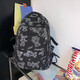 Einfache Freizeitschule für Frauen koreanischer Stil Junior High School College College -Rucksack gedruckt vielseitiger Rucksack mit großer Kapazität BF9012 Schwarz (ohne Anhänger)
