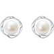 Saturday Fortune S925 Silver Pearl Earrings Birthday Gift Women X0913494 7.5-8mm Pair