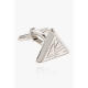 
LANVIN Geometric Metal Cufflinks Details Men's Business Forecast Accessories White TU