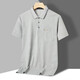 
LA HaiLan Home (HLA) The same style, the same style, the middle-aged and elderly men's short-sleeved polo shirt, middle-aged summer loose top 9903 white strips M 165_[115Jin[Jin equals 0.5 kg]]