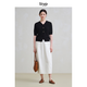 Original travel ltyp fake placket sweater new minimalist and versatile casual V-neck pullover short-sleeved top for women autumn classic black S
