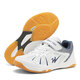 
Double Star Badminton Shoes Children's 6-13-year-old boys and girls' professional mesh breathable competition sports shoes for youth table tennis shoes white and blue 36