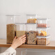 Shijanu grain storage box large kitchen storage jar food grade moisture-proof sealed household nut box new product small size_0.9L