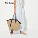 MO&Co.【C+系列】半身裙2025夏新品蓬松薄棉系带低腰小白裙MBE2SKT020 漂白色 M