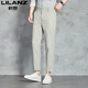 Lilang Men's Ice Silk Casual Starse For Men Summer New New-Point Fashion Универсальный высококачественный бизнес-брюки Thin Khaki YDL9898 28