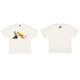 Lee Kids Japanische amerikanische trendige Marke Human Dragon Jahr Limited Kurzärmer Männer Paar Sommer Cartoon Tier T-Shirt Frauen Top 3882 White XL