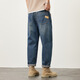 Lee Kids Winter Warm Plus Velvet Jeans pour hommes, grande taille lâche Retro Retro Fashion Trendy Cone Harem Pantal