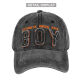 Junge Junge grenzüberschreiterer Junge bestickter Baseballmütze Wäsche dreidimensional gestickte Baseballkappe Retro Hut Sonnenhut Frauenhut 11301-1 Schwarz einstellbar