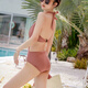 Feifei Yinman Bikini Sexy One-Piece Swimsuit para mujeres Summer 2025 Nuevo traje de baño de Slim and Gathering Hot Spring 12213 Brown S [sugerido 80-90jin [Jin equivale a 0.5 kg]]]