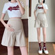 
Bonaling maternity shorts for summer wear thin breathable and fashionable base loose wide-leg belly-resisting pants for unstretched belly maternity wear maternity shorts - beige XL [Suggestions 125-155]