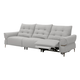 Lezhibao LAZBOY leather sofa living room new electric function sofa zero wall retro sofa Bach 683 Big Bear White-2.41 meters-three-person left electric