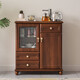Armoire de bar à thé 2024 Nouvelle maison chinois en bois massif entièrement automatique distributeur d'eau intelligente avec désinfection armoire intégrée 9902 moderne luxe léger chaud