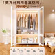 Steel wardrobe simple assembly household bedroom rental house metal frame iron wardrobe small storage cabinet upper and lower PC double door 998*500*1585