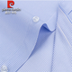 Pier Cardin Auténtico Xinjiang Camisa de hierro Pure Cotton Free Iron Free de manga larga para hombres 2025 Spring de mediana edad y edad avanzada Anti-Wrinking Formal Wear Camiseta de pulgada a rayas 8W6626 40 130 ~ 140