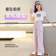 Fleißige Mädchen Sommerhosen Thin Style Girls Ice Seide Widm-Bein Hosen Kinderhosen Mückenmückenfische Hose Sommerhosen 9889 Weiß + 15029 Pink Purple [Set] 120 cm