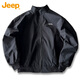 Jeep (Jeep) Chaqueta de chaqueta para hombres Spring y Autumn Stand Collar Ejecutivo Ejecutivo Ropa estadounidense Loos American Clothing Militar Green XL