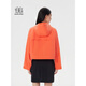KOLON SPORT可隆夹克外套女防晒UPF50+防泼水耐磨短款连帽外套官方正品 浅卡其LK XS 155_80A