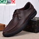 Katile crocodile clair luxe en cuir monocouche chaussures en cuir respirant en cuir à face doux chaussures en cuir décontractées pour hommes véritables couches en cuir vache de vache de grande taille