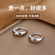 Fat Donglai's same German quality 9999 sterling silver earrings 999 silver ear piercing 2025 new trendy ear buckle women's ears 16mm silver pair of earrings + 2.56 grams