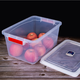 Huobet Box de plástico transparente Gran Caja de refrescos Ring de sellado rectangular Especial Striegue de silicona Caja de almacenamiento de alimentos 9902 Sello: 44*31*14 cm